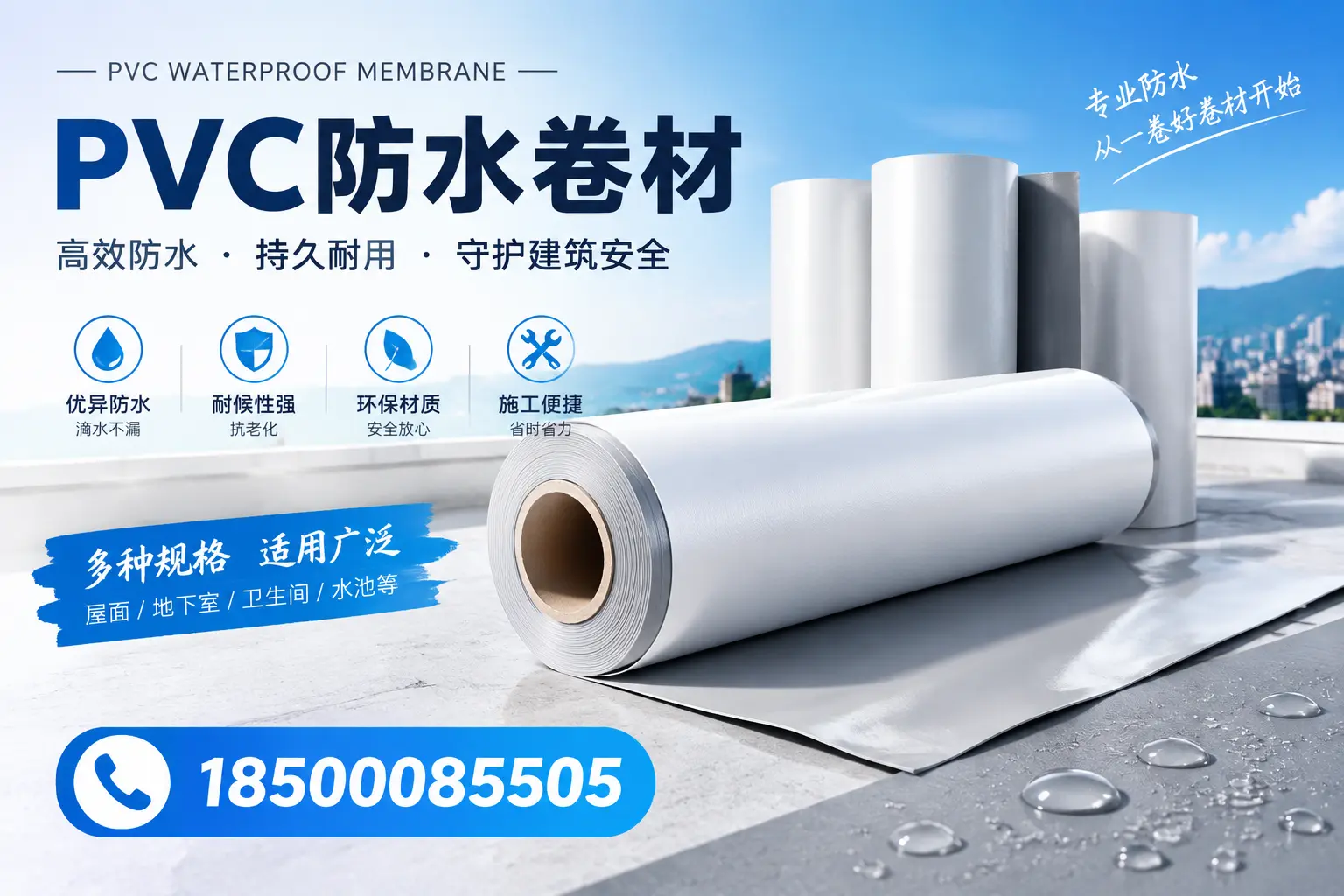 如何选择适合的PVC防水卷材?专家为您解答张家界的需求